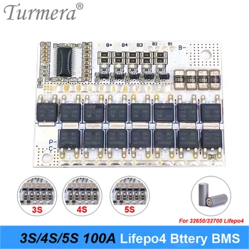 

Turmera 3S 4S 5S 10.8V 14.4V 18V 100A 32650 32700 Lifepo4 Battery Balance BMS for Uninterrupted Power Supply and 12V Car Battery