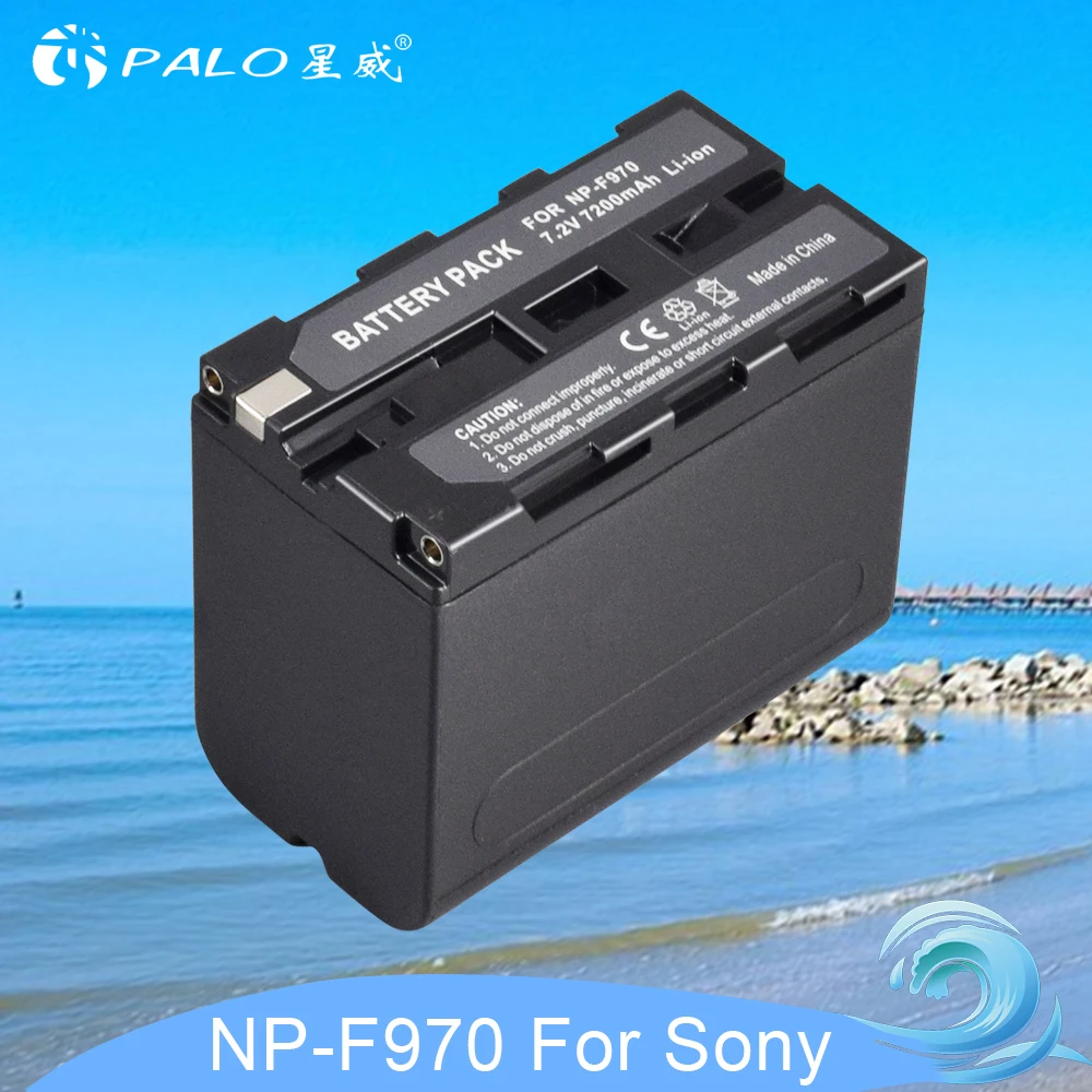 

PALO 1pc 7.2V 7200mAh NP-F960 NP-F970 NP F960 F970 F950 Battery For Sony PLM-100 CCD-TRV35 MVC-FD91 MC1500C L10