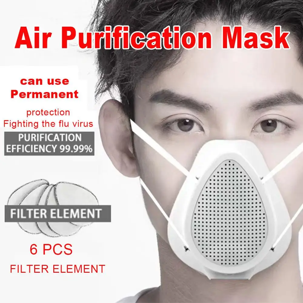 

USB Charging Electric PM2.5 Haze Breathing Valve Filtering Comfortable Breathable Mask Riding In