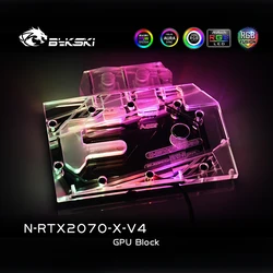Bykski – bloc de refroidissement pour Gpu NVIDIA, RGB, couverture complète, pour NVIDIA RTX2070, édition fondante, édition de référence, EVGA 2060, GTX1660Ti 