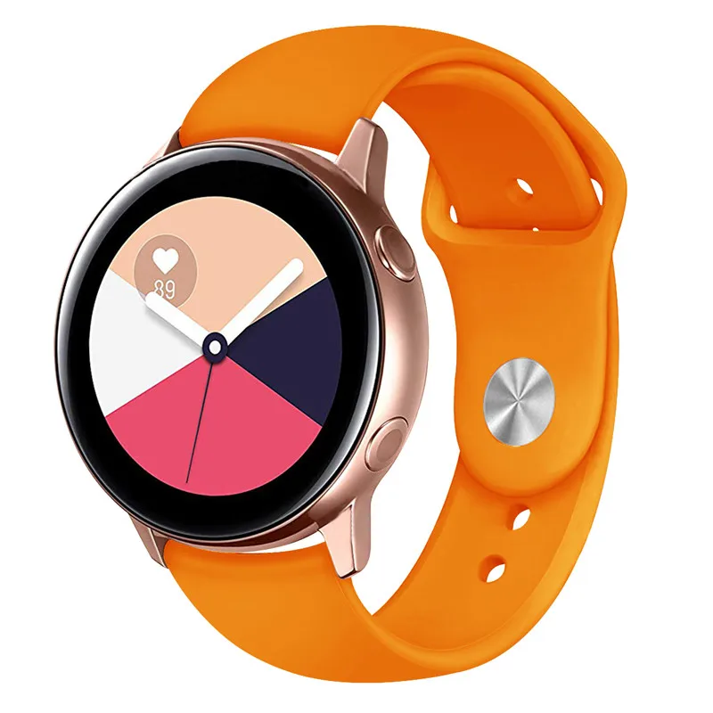 PCTC 22 мм силиконовый ремешок для samsung gear s3 classic Frontier galaxy watch 46 мм ремешок резиновый huami amazfit huawei watch gt