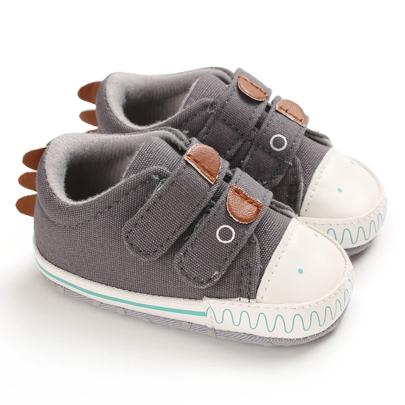 BowEaey/Новая детская хлопковая мягкая подошва, 3 цвета, детская обувь для мальчиков и девочек, первая ходунка, и розничная, C563 - Цвет: GRAY