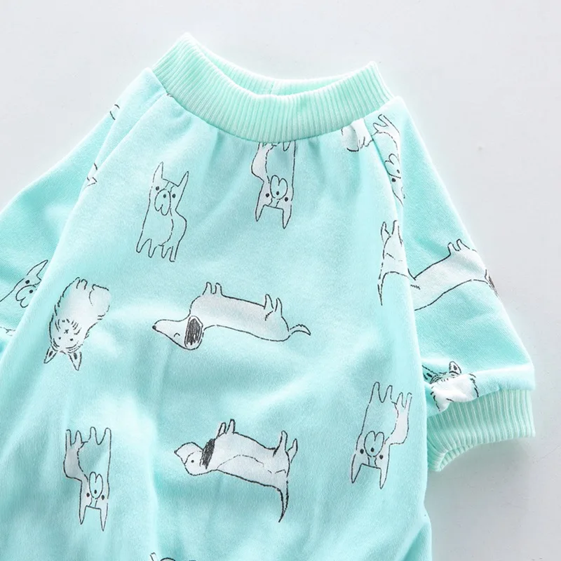 Удобная Милая Пижама для щенков, одежда для щенков, теплый флисовый комбинезон для маленьких собак, костюм для питомцев, кошек, зеленый, розовый, XS, s, m, l, XL1