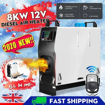 

Warmtoo Car Heater All In One 8kW Air Diesels Heater 8KW 12V One Hole Car Heater for webasto Trucks Motor+LCD Moniter Key Switch