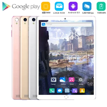 

2020 Free shipping 10.1 inch Tablet pc 4G LTE Dual SIM Card 1280*800 Resolution Android 8.0 Tablet kids gift with google store
