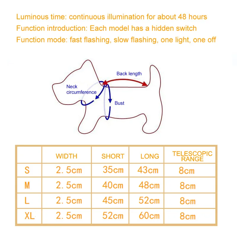 Pet Products Leopard Design Dog Supplies Luminous Anti-Lost Night Safety Flashing Glow Collars Nylon LED Dog Collar