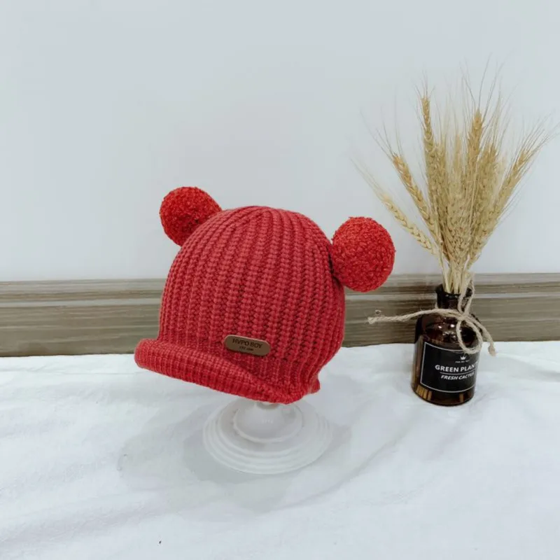 Детская шапка в стиле Skullies; однотонные мягкие детские милые разноцветные теплые шапки унисекс; сезон осень-зима