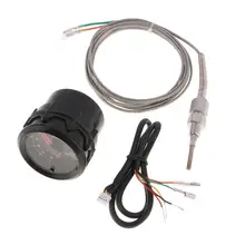 

1 Set Car Auto 12V 52mm/2" Universal LED Exhaust Gas Temp Gauge Ext Temp Meter EGT With Sensor & Holder 2.05x2.17 Inch