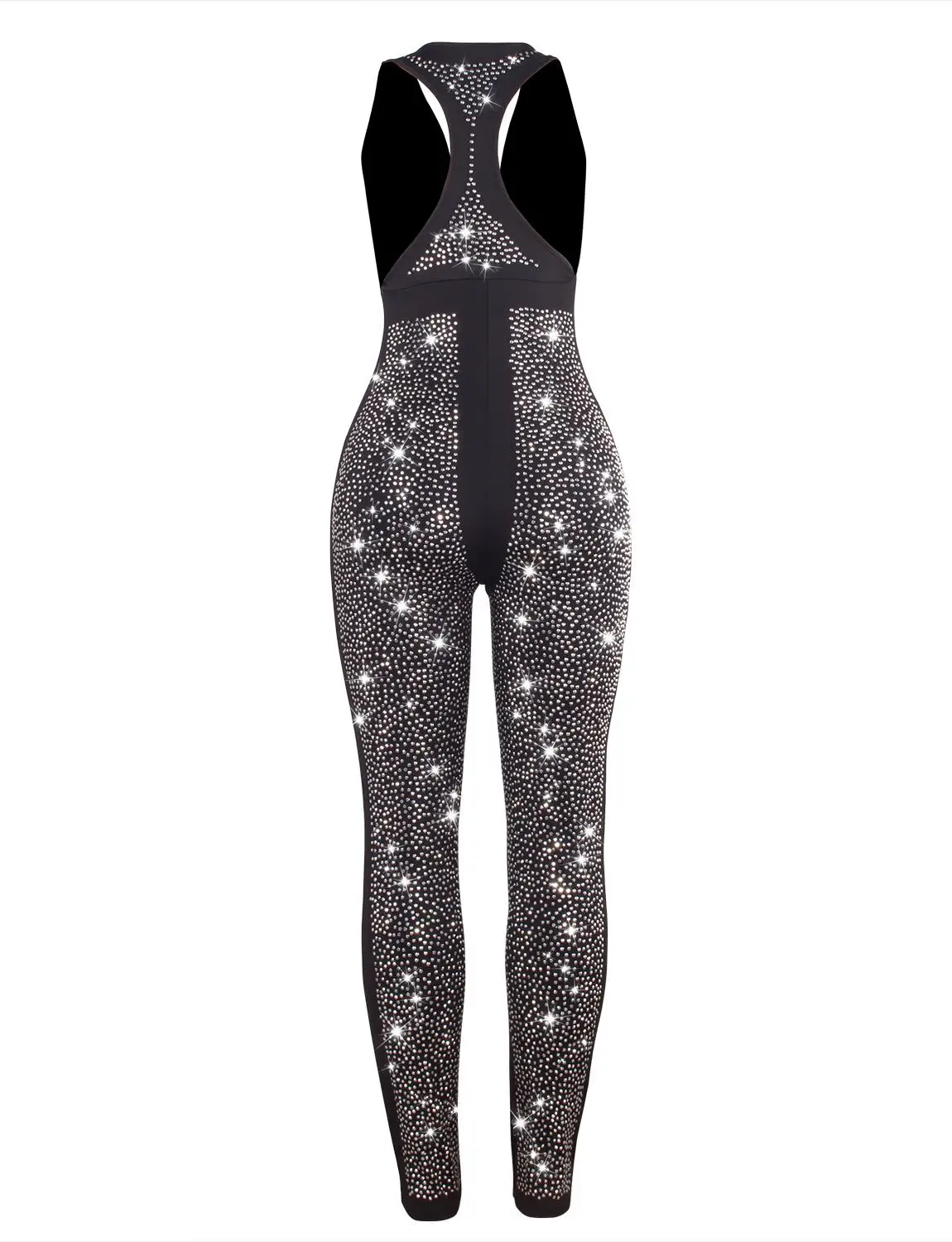 Günstig VWIWV Frauen Tiefe V ausschnitt Overall Pailletten Strass Diamanten Overalls Ärmellose Clubwear Partei Ein Stück Romper