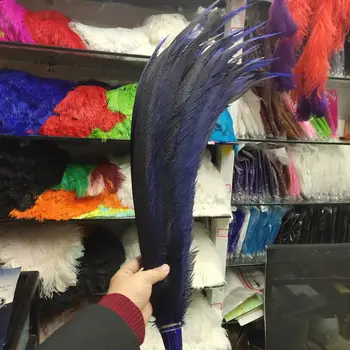 

Beautiful 10pcs Blue Golden Pheasant Tail Feathers 26-28 inches/65-70 cm For Wedding Christmas Craft Making Decoration