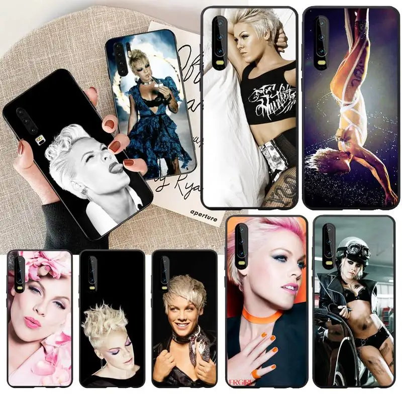 NBDRUICAI PINK P!nk Alecia Beth Moore Singer черный чехол для телефона корпус Huawei P30 P20 Mate 20 Pro Lite Smart Y9