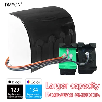 

DMYON Compatible for Hp 129 134 CISS Refill Ink Cartridge Photosmart 2575 D5163 8053 C4183 C4193 D5163 C4193 Printer
