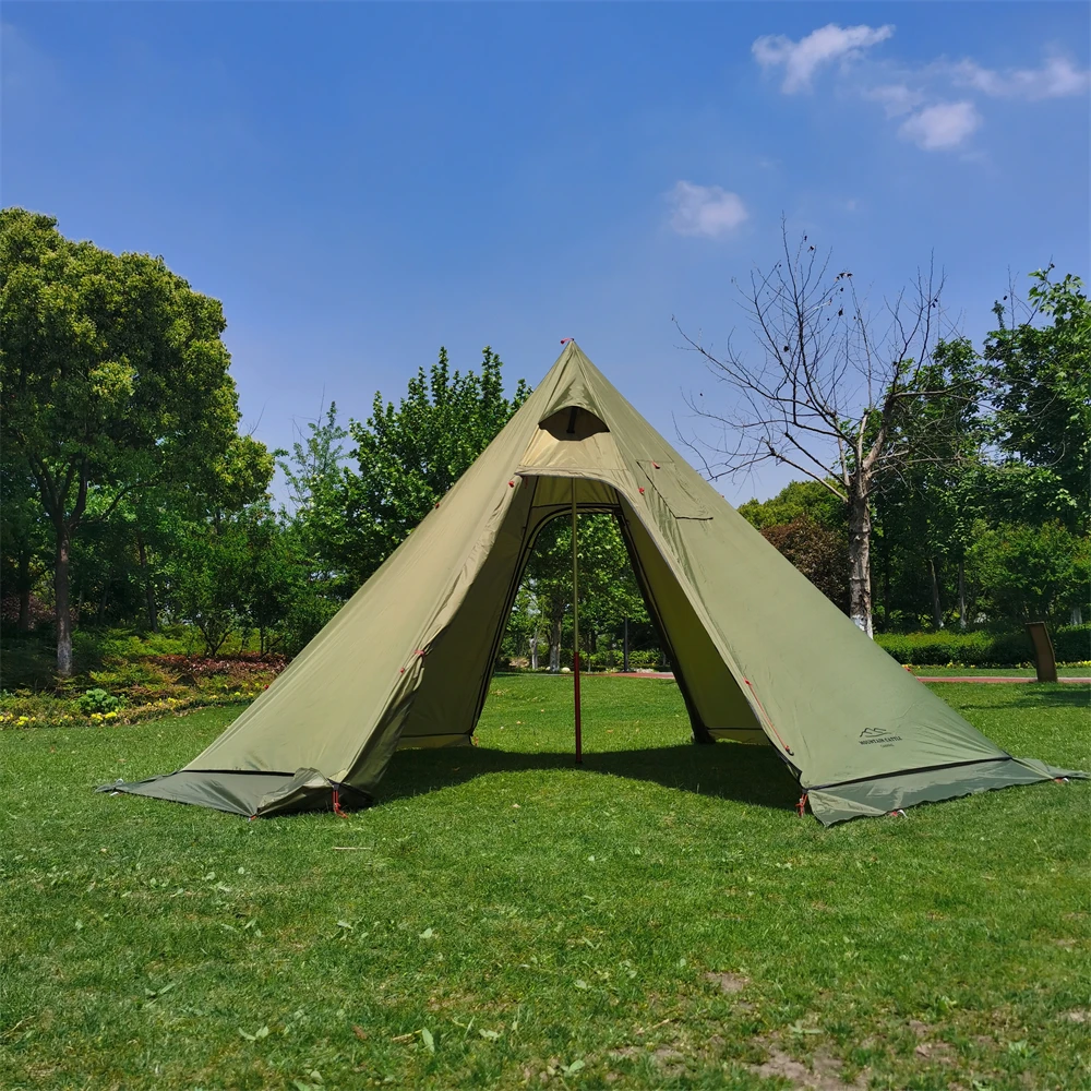 afvoer Dochter nicotine 5~6persons Lightweight Tipi Hot Tents With Stove Jack, Standing Room,teepee  Tent For Hunting Family Team Camping,army Green. - Tents - AliExpress