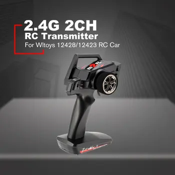 

New 2.4G 2CH Transmitter Remote Control Radio Spare Parts for RC Car 1/12 Wltoys 12428/12423 4WD Crawler Right Hand Mode