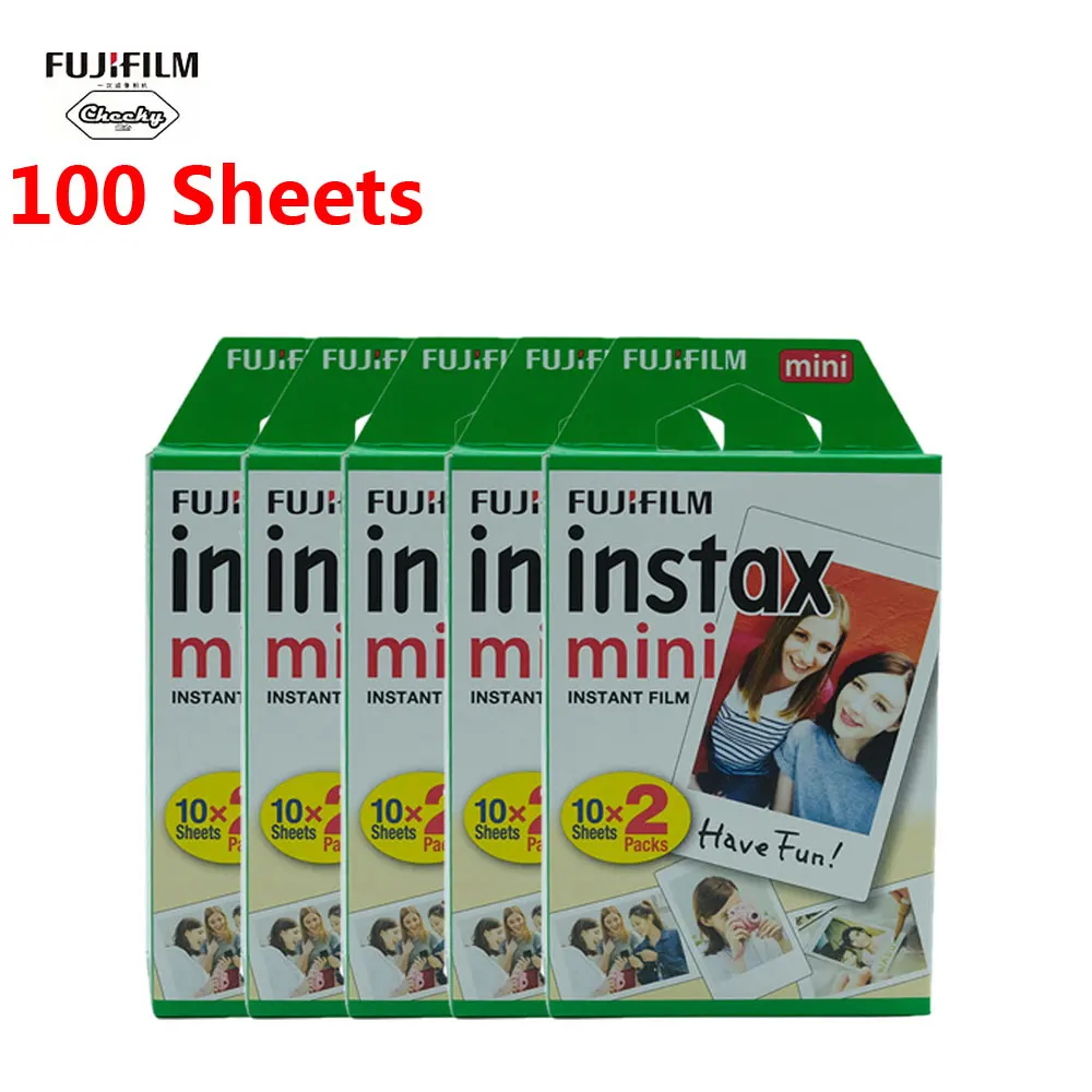 10 100 листов Fujifilm instax mini 9 пленка с белым краем 3 дюймовая широкая для мгновенной