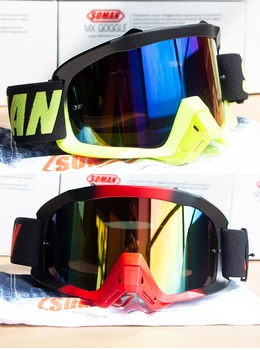 

Motocross capacetes para Moto Goggles Lens Soman SM16 Motorcycle Helmet Glasses+5pcs Films+Extra Clear Lens