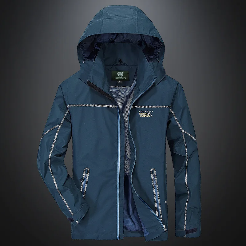 Men's Single Layer Outdoor Cold Warm Warm Windproof Waterproof Loose Large Size