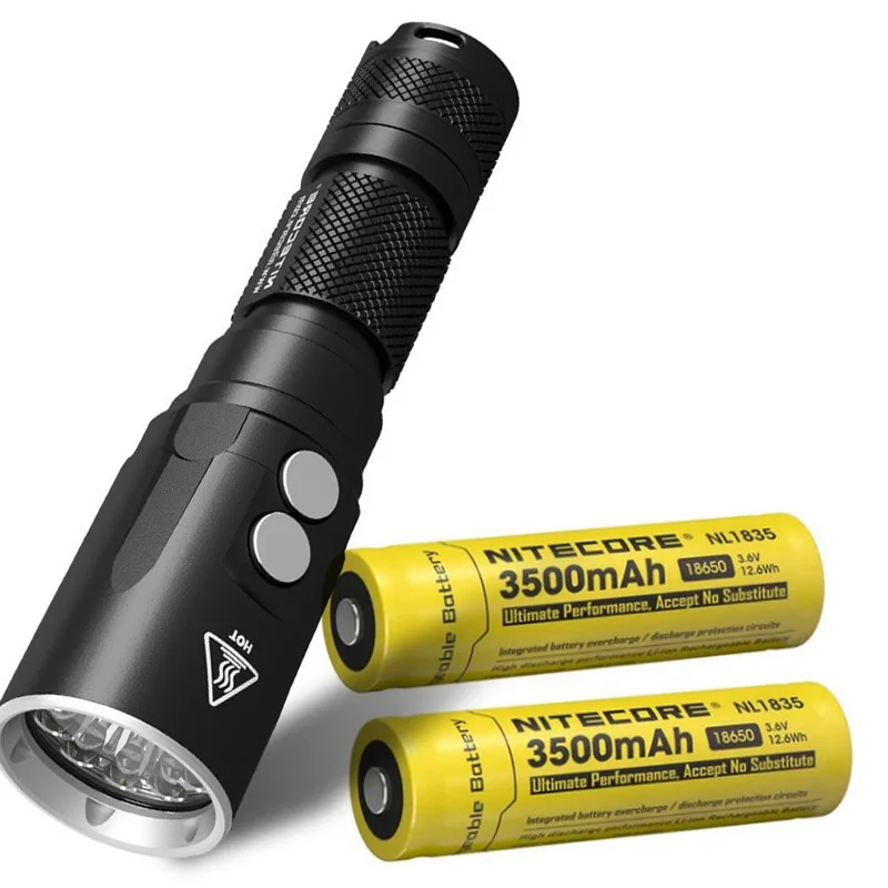 NITECORE DL20 светильник-вспышка для дайвинга CREE XP-L HI V3 max 223 лм наружный фонарь 100 м Водонепроницаемый погружной светильник для дайвинга