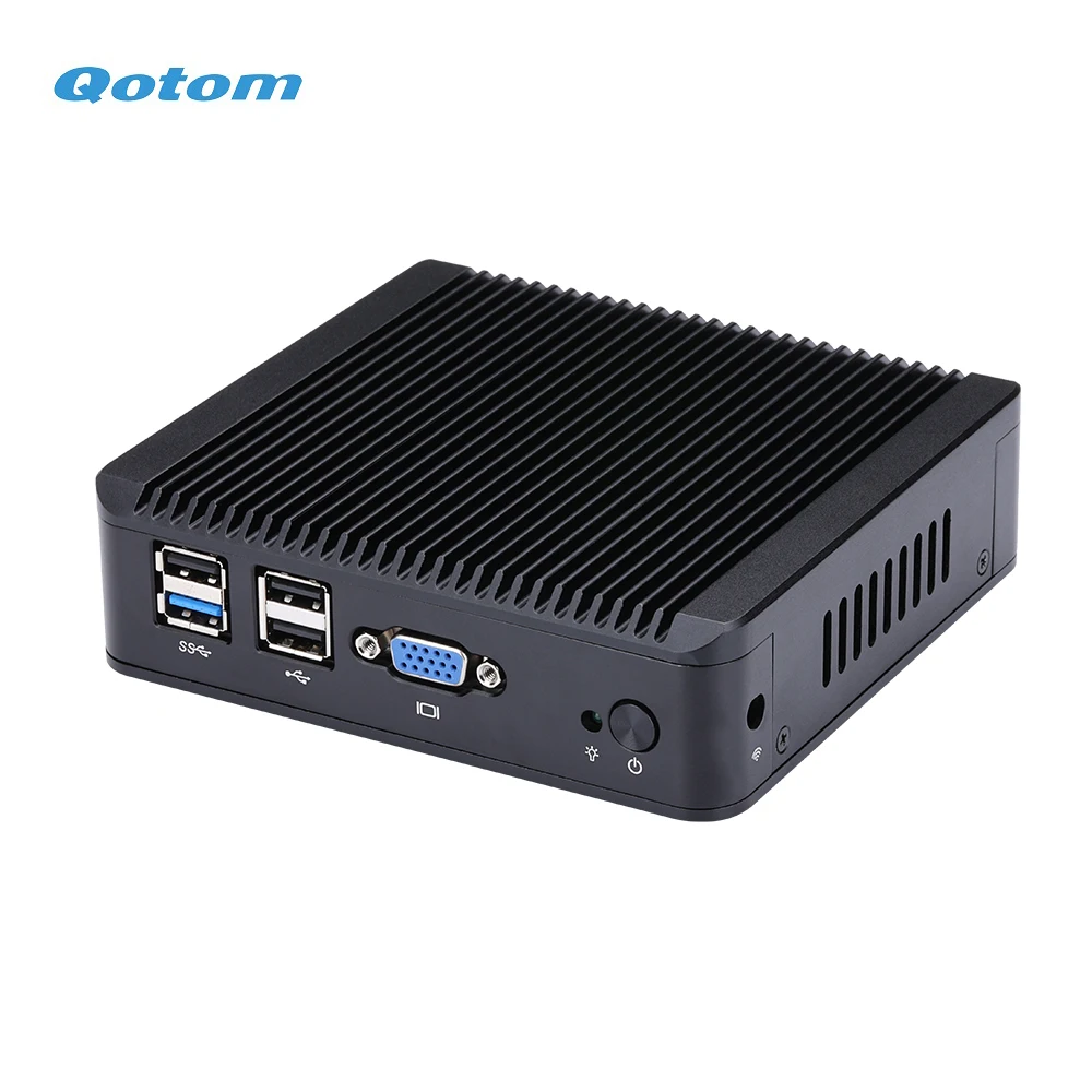 Qotom Mini PC Q190G4 4 LAN порта Celeron j1900 процессор Quad core 2.0 GHz мини пк pfsense Linux