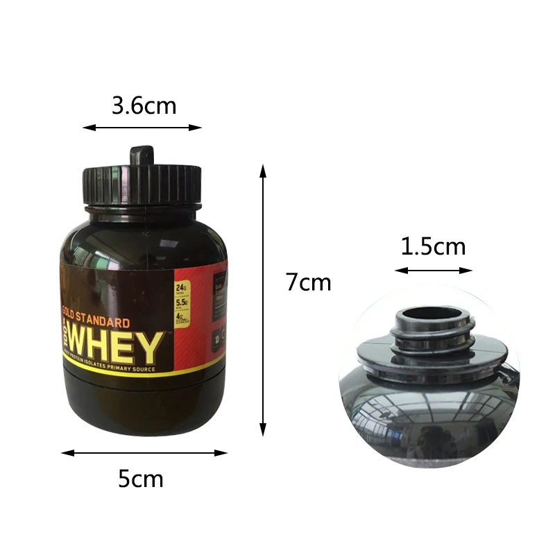 UPORS портативная Белковая Воронка для порошков пищевой белковый молочный порошок контейнер с брелком BPA бесплатно многофункциональная дорожная бутылка