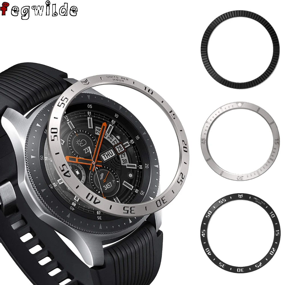 Кольцо-ободок для Galaxy Watch 46 мм металлический клейкий чехол Samsung Gear S3 Frontier защита от