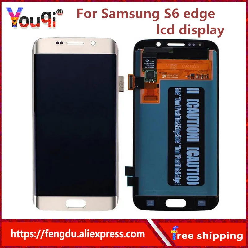 

Youqi 5.1'' Replacement Super OLED Display For Samsung Galaxy s6 edge G925 G925F G925I LCD Digitizer Assembly with Frame