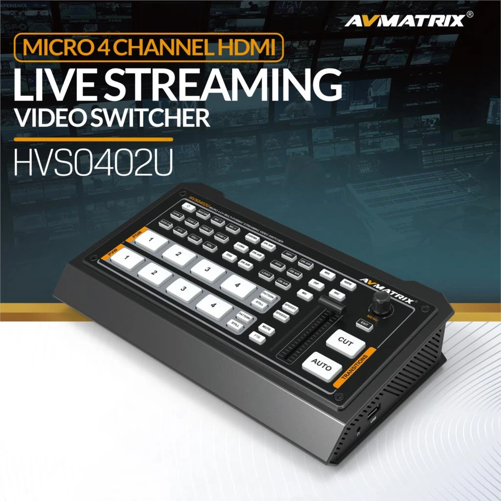 Avmatrix Hvs0402u Video Switcher Multi Format For Zoom Youtube Obs Studio Live Streaming Micro 4 Channel Hdmi Compatible Photo Studio Kits Aliexpress