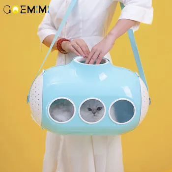 

cat carrier bag breathable transparent submarine Shape Handbag For Dog Pet Outdoor Travel Space Capsule for Cat and Small Dog