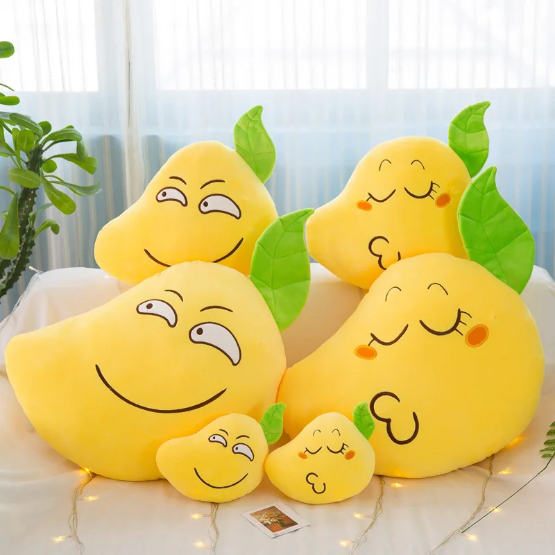 

Customizable Plush Toys Lunch Break Pillow Playful Mango Cushion Software Creative Doll Cute Fruit Pillow