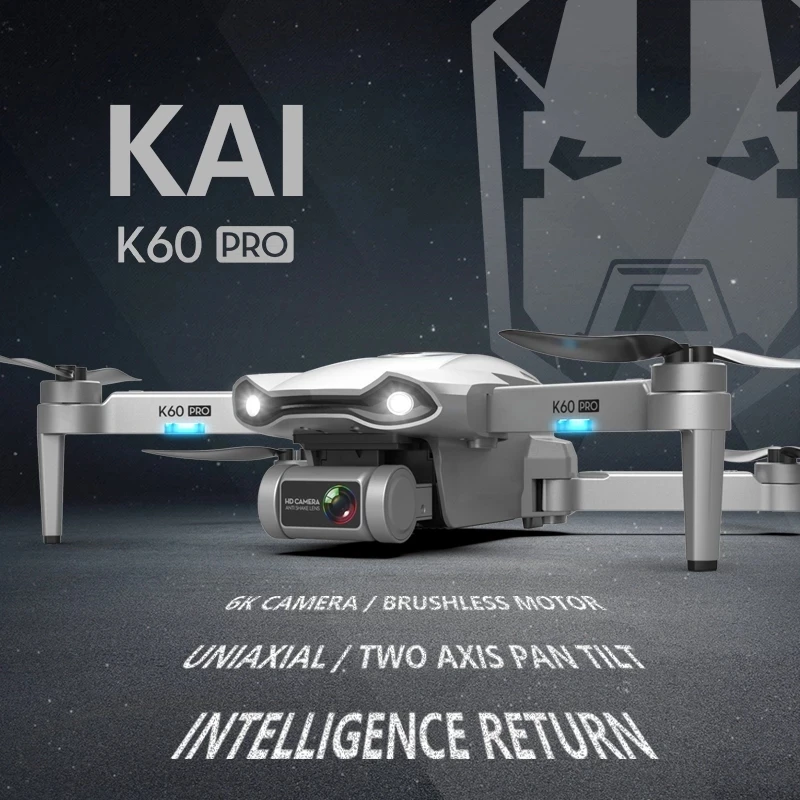 US $105.28 Drone K60 Pro Gps 6k 5g Hd Camera System Two Axis Gimbal Camera Brushless Motor Drones Stabilier Distance 12km Flight 30 Min
