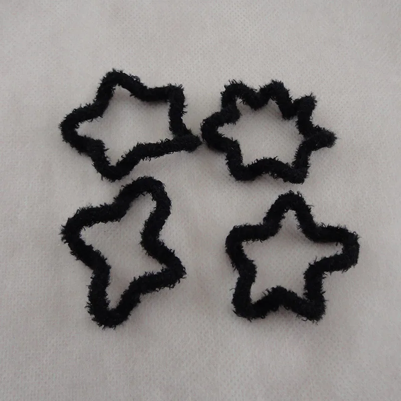 Black hair band 50 шт., 4,0 см, бархатные шнуры для телефона, эластичные резинки для волос, Детские эластичные резинки для волос, веревки, крученые резинки для волос, аксессуары для волос - Цвет: Black hair band