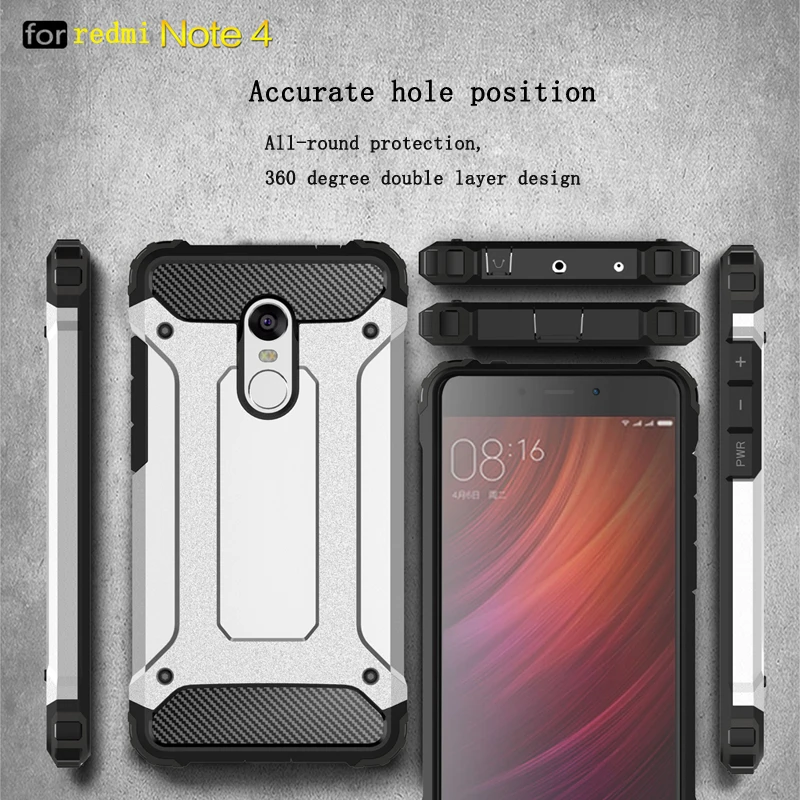 Phone case for redmi 7a Deluxe PC hard shell for xiaomi redmi note 7redmi 6a all-inclusive anti-drop tpu+Pc 2-in-1 phone case