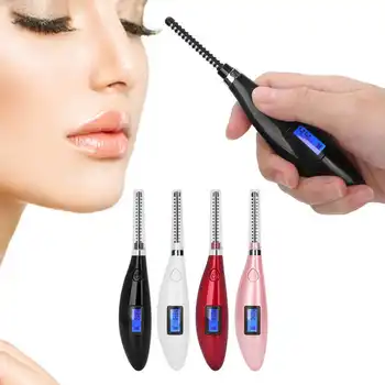 

Rechargeable LCD Electric Heating Eyelash Curler Long Lasting Eyelash Curling Tools Portable Makeup Tool Set