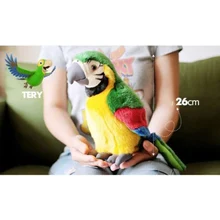 26 см Электрический плюшевый имитация попугая игрушка Макау игрушка милый попугай кукла детский подарок MS88