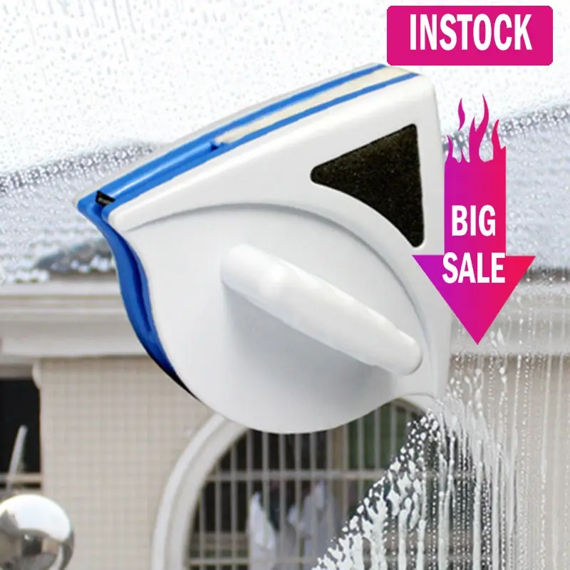 

Magnetic Window Double Sided Glass Cleaner Brush Tool Magnetic Brush Glass Brush For Washing Household Cleaning Tool