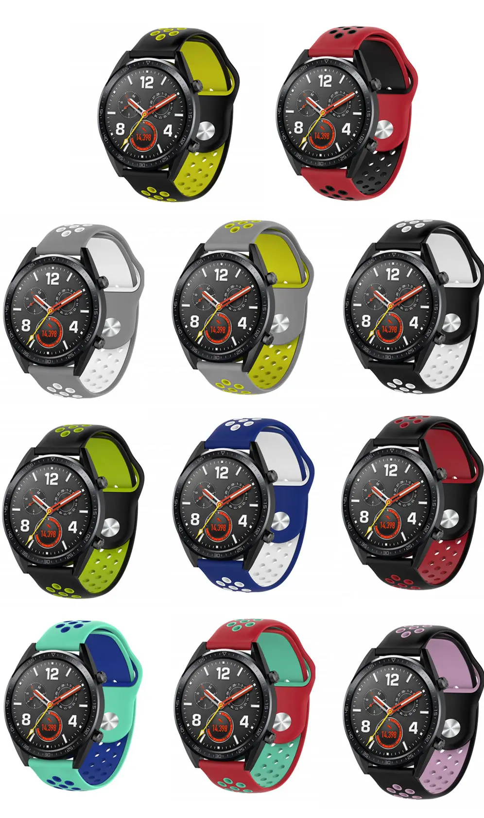 Huawei Watch GT ремешок для Galaxy watch 46 мм samsung gear S3 frontier band 22 мм ремешок для часов мягкий силиконовый браслет gear S 3 46 2