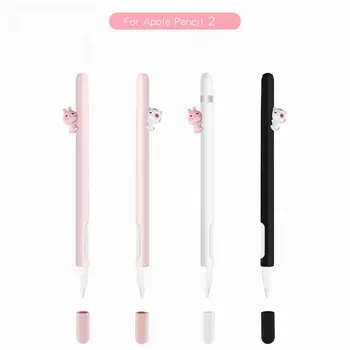 

Cute Cat Silicone Protective Case Pouch Cap Holder Nib Cover For Apple Pencil 2