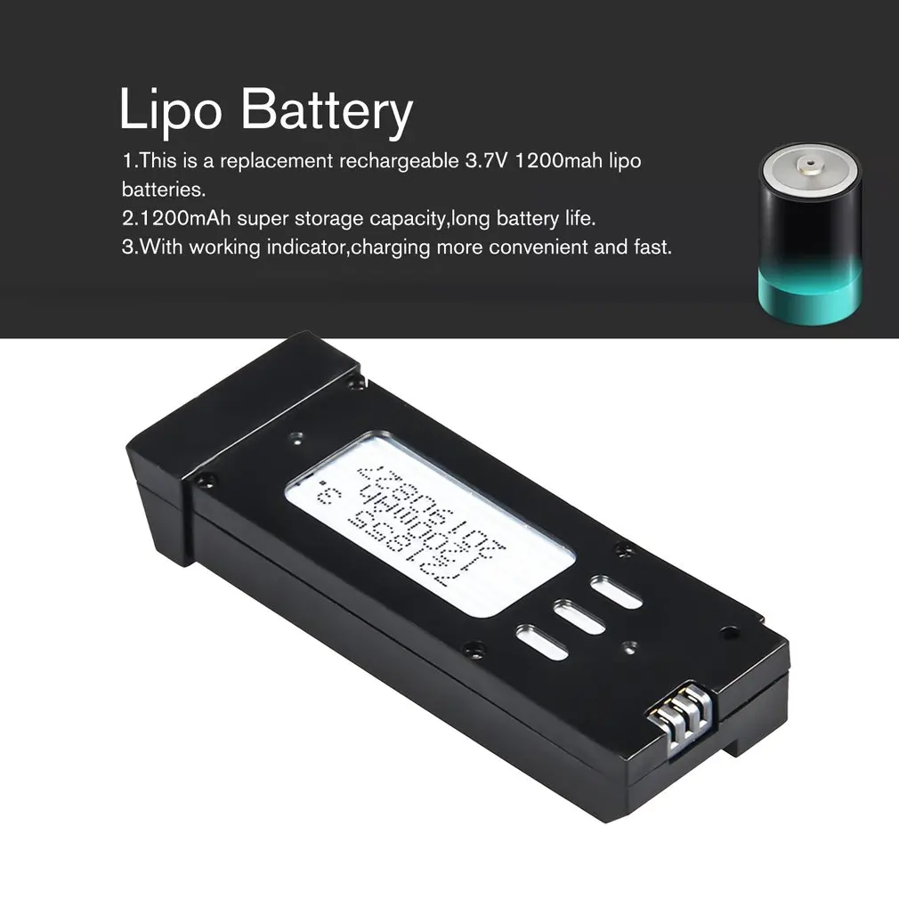 2 шт./1 шт. 3 7 в 1200 мАч Lipo аккумулятор для E58 JY019 RC Дрон вертолет запасные части