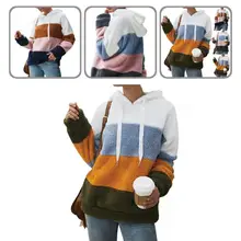 

Stylish Pullover Hoodie Skin-Touch Autumn Winter Drawstring Fluffy Hoodie Jumper Hoodie Fluffy Sweatshirt