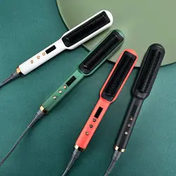 NEW Two-in-one straightening Ceramic Ceramic Electric Curler Fast Heating straightening hair comb