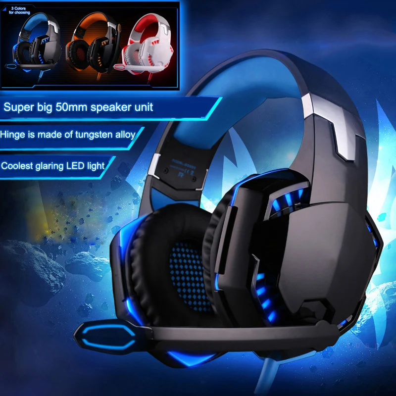 Stereo Bass Gaming Headset Headphones with Mic for PC Computer Game Machine NC99 | Электроника