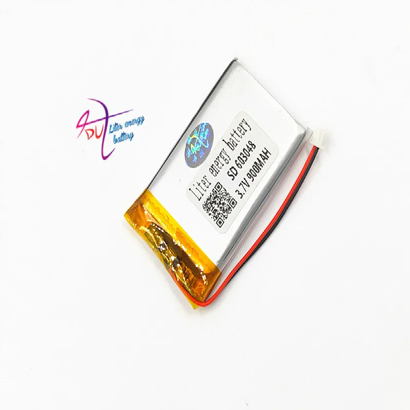 JST 1 5 мм 2pin 603048 партия 10 шт 3 7 V 900mAh LiPo литиевая полимерная аккумуляторная батарея