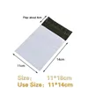 100Pcs/Lot Samll Size Courier Bags White Self-seal Adhesive Storage Bags Plastic Poly Envelope Mailer Postal Mailing Bags 4
