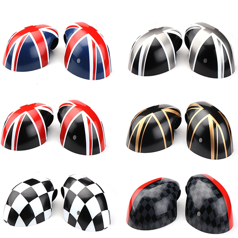 New Car Rear View Mirror Cover Case Union Jack Shell Decoration For Mini Cooper F54 F55 F56 F60 2019 2020 Countryman Accessories