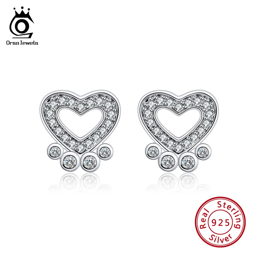 ORSA JEWELS Оригинал 100% Серебро 925 пробы Серьги гвоздики для женщин милая собака