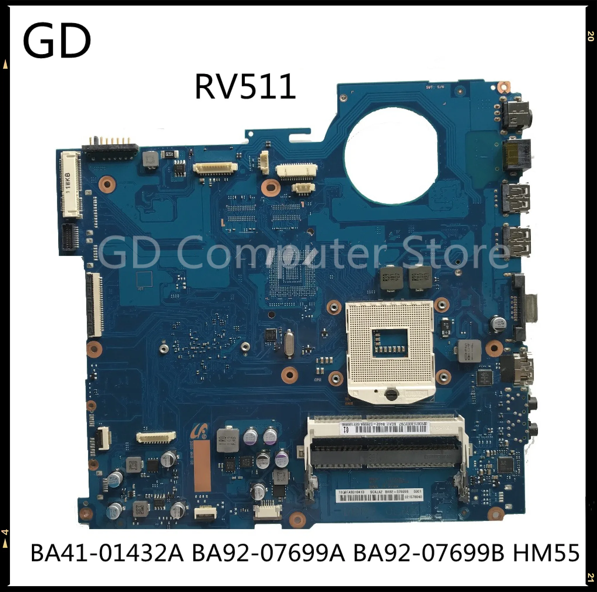 GD For Samsung RV511 Laptop Motherboard BA41-01432A BA92-07699A BA92-07699B HM55 Full Tested Fast Ship | Компьютеры и офис