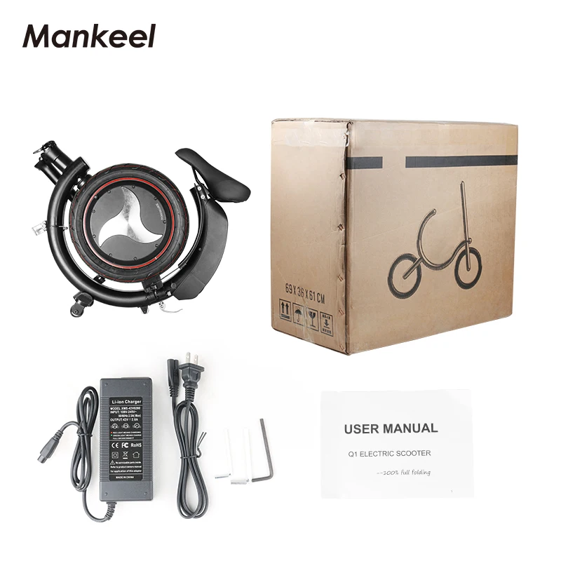 Mankeel MK114 Best Green 36V Traveltwo Wheeler Sport Fast Mini Folding Waterproof Auto Hover Bike City Ebike Electric Bicycle 6