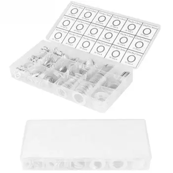 

HTHL-450Pcs Gaskets Washers Pure Aluminum Gasket Aluminum Flat Metal Washer Gasket Aluminum Sealing Rings