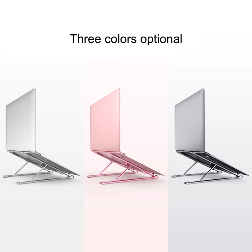 Серебристая алюминиевая подставка для ноутбука универсальная планшета Apple MacBook