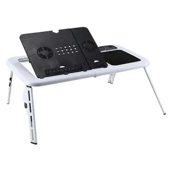 

Laptop Desk Foldable Table e-Table Bed USB Cooling Fans Stand TV Tray